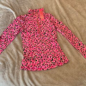 Lilly Pulitzer Luxletic NWT Justine Half Zip